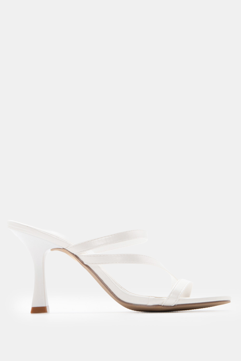 LUIGI DESIGN - Mules με Λοξό Λουράκι - Λευκό