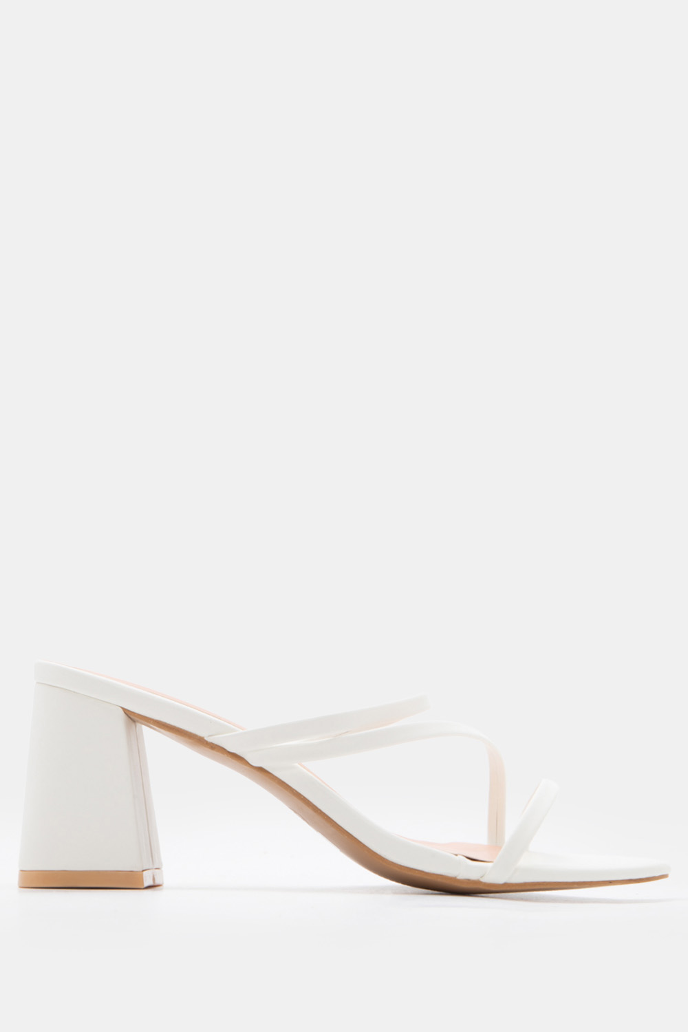 LUIGI DESIGN - Mules με Λουράκια - Λευκό