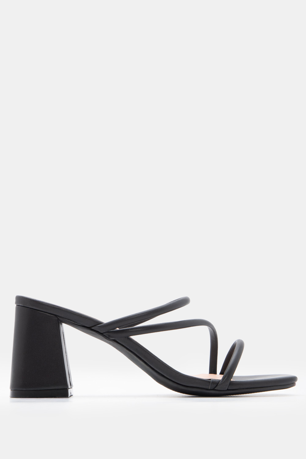 LUIGI DESIGN - Mules με Λουράκια - Μαύρο