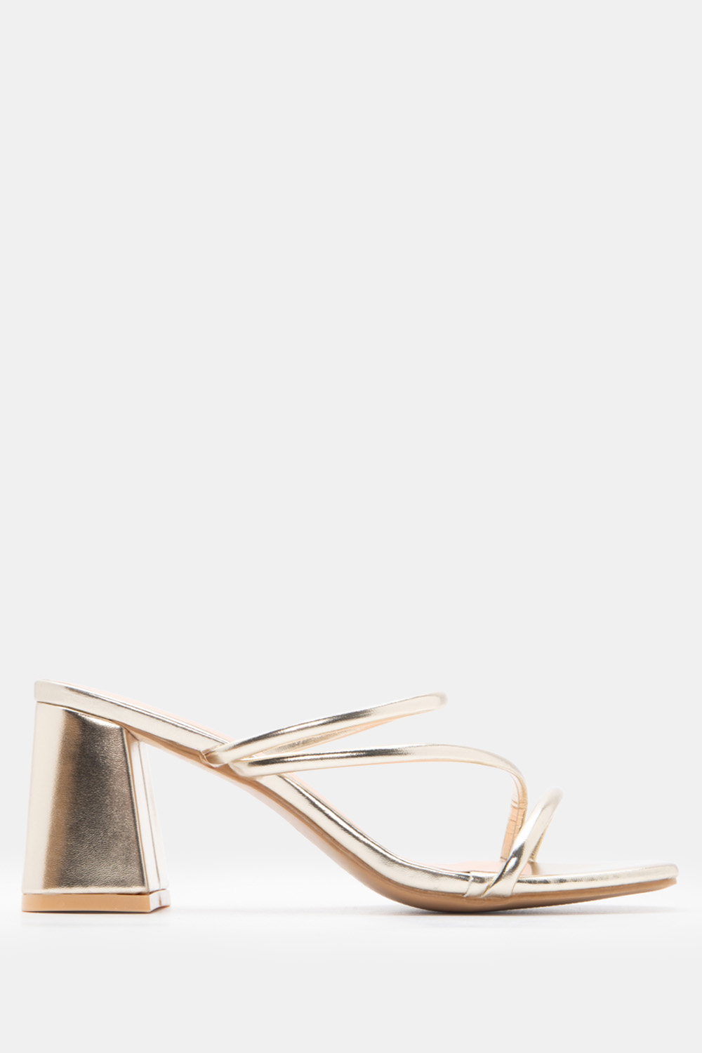 LUIGI DESIGN - Mules με Λουράκια - Χρυσό