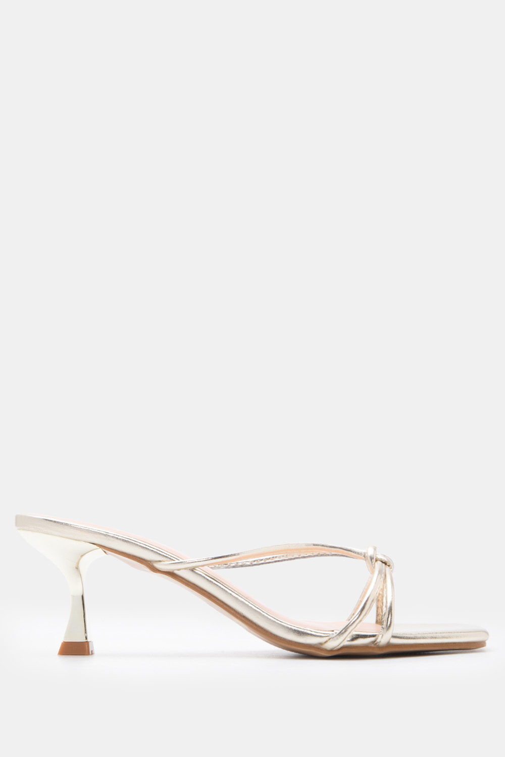 LUIGI DESIGN - Mules με Σχέδιο Κόμπο - Χρυσό