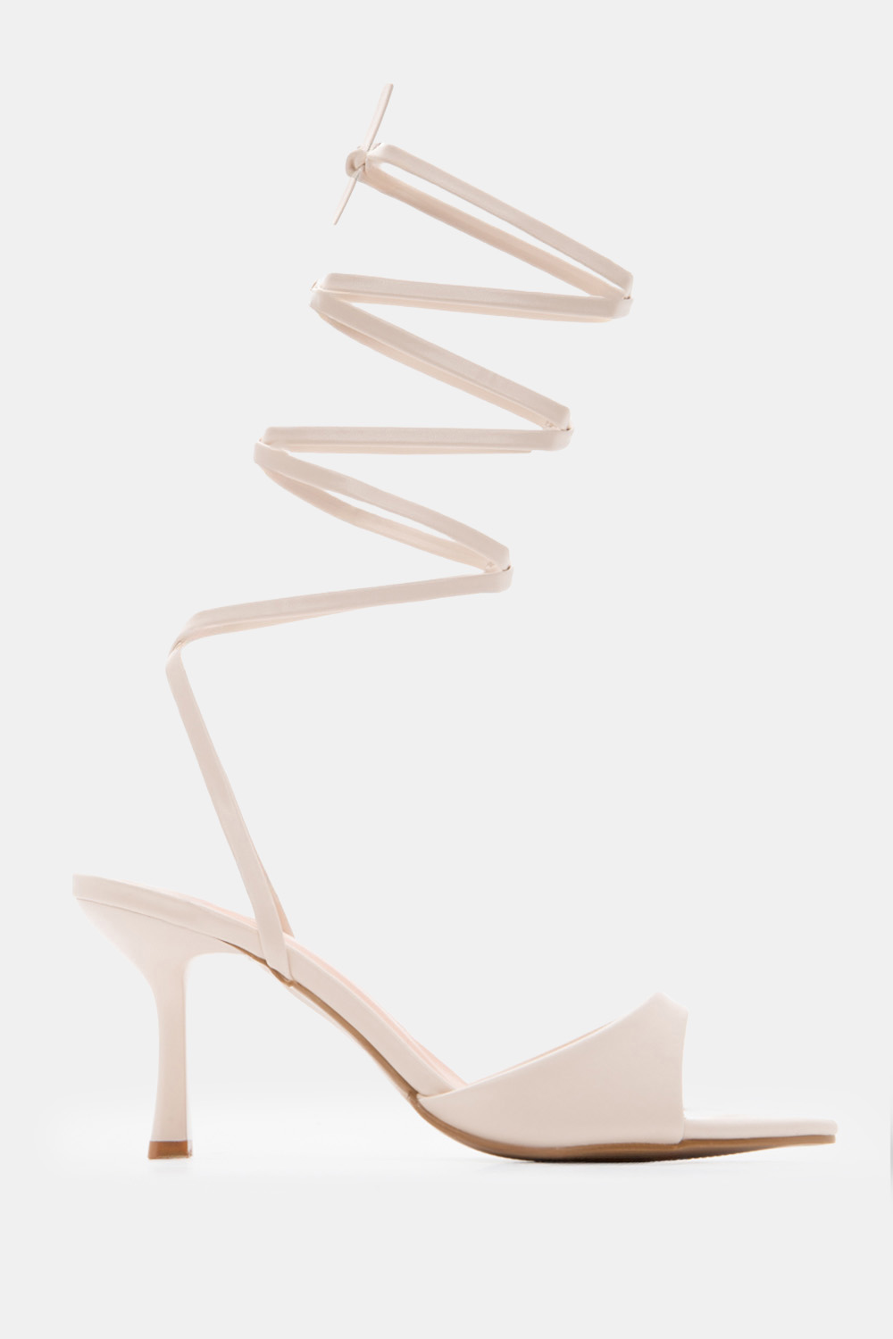 LUIGI DESIGN - Πέδιλα Μυτερά Lace Up - Μπεζ