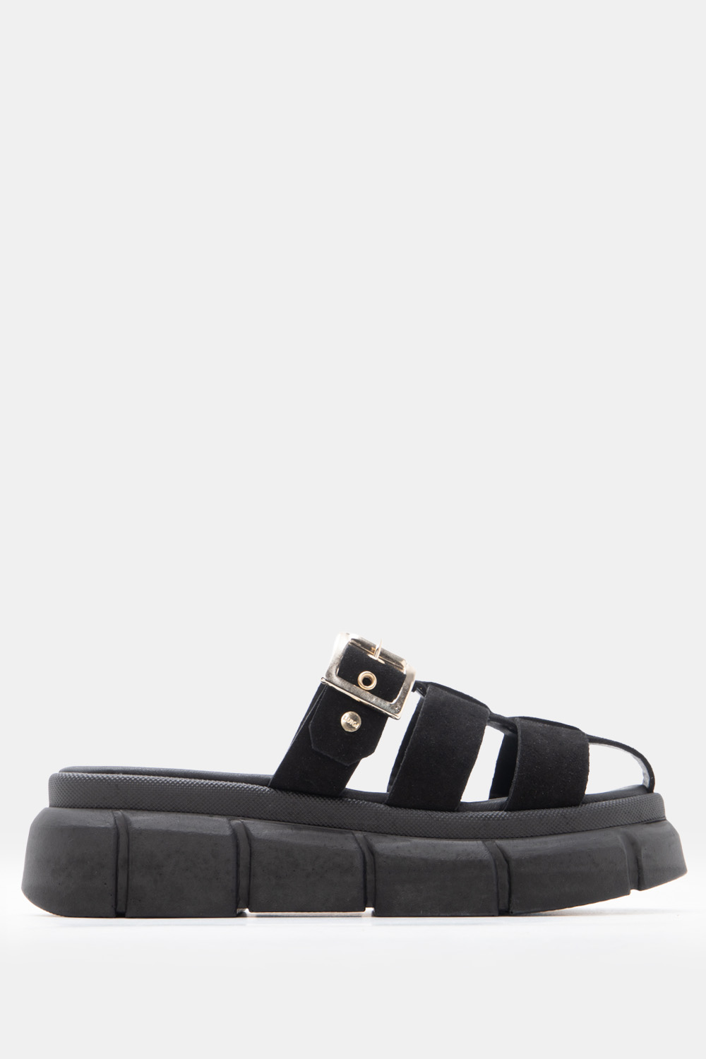 LUIGI DESIGN - Πλατφόρμες Flatform με Τόκα - Μαύρο