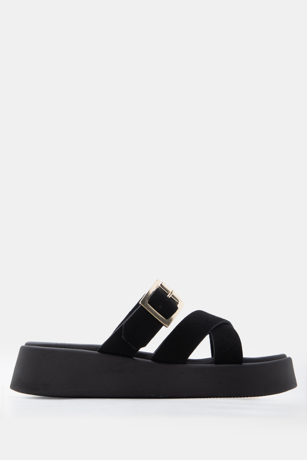 LUIGI DESIGN - Δερμάτινες Πλατφόρμες Flatform με Τόκα &
