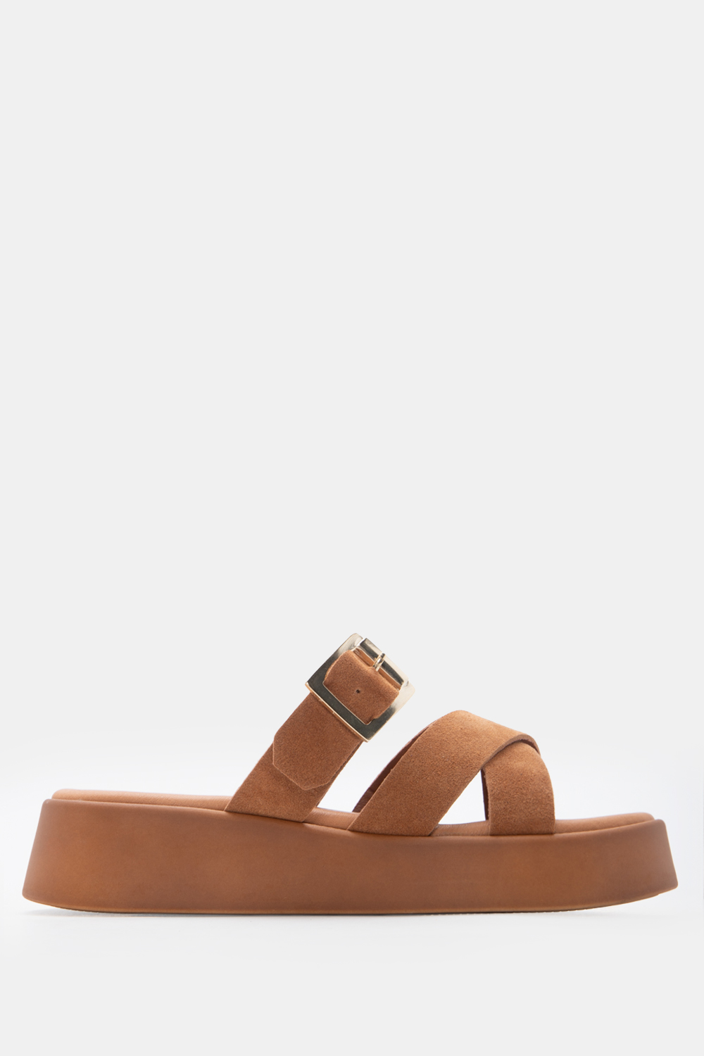 LUIGI DESIGN - Δερμάτινες Πλατφόρμες Flatform με Τόκα &