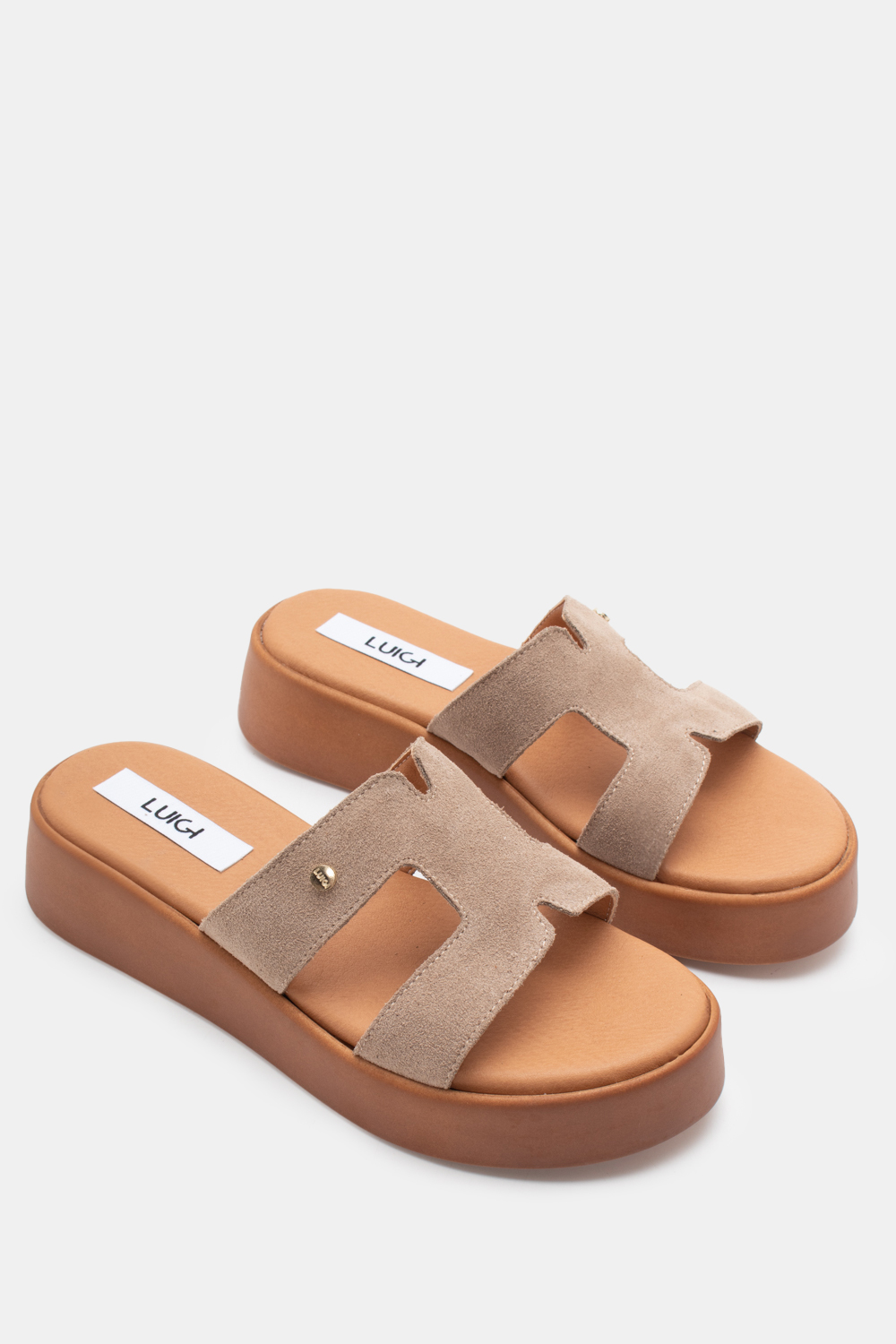 Δερμάτινα Σανδάλια Flatform