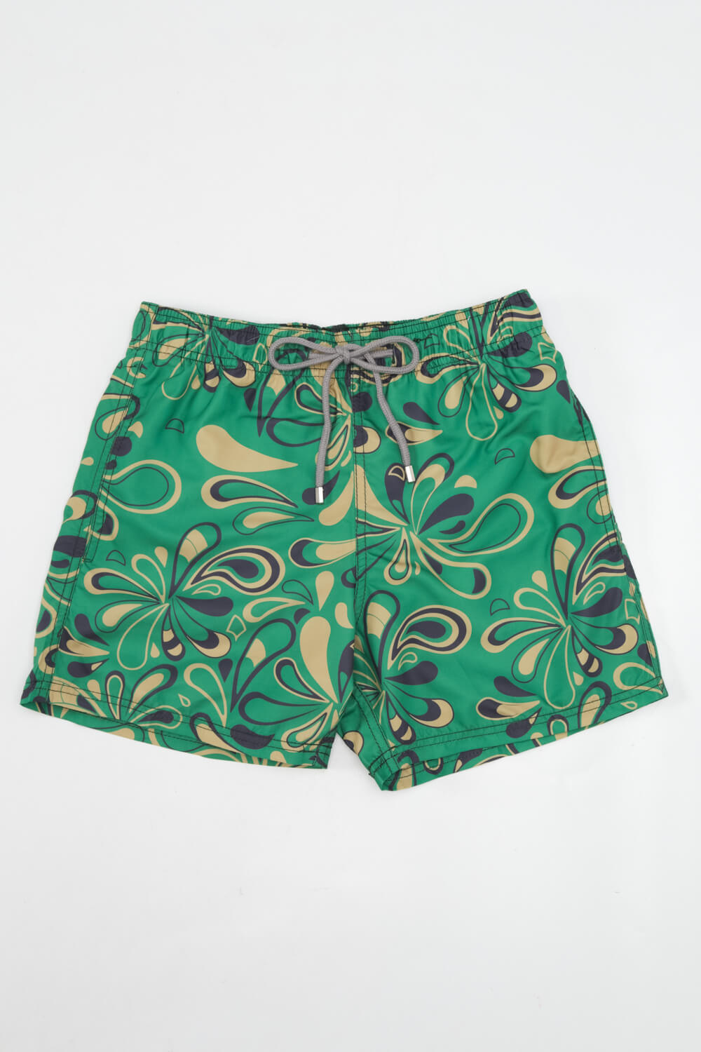 Μαγιό Ανδρικό Shorts Floral Slim Fit Πράσινο