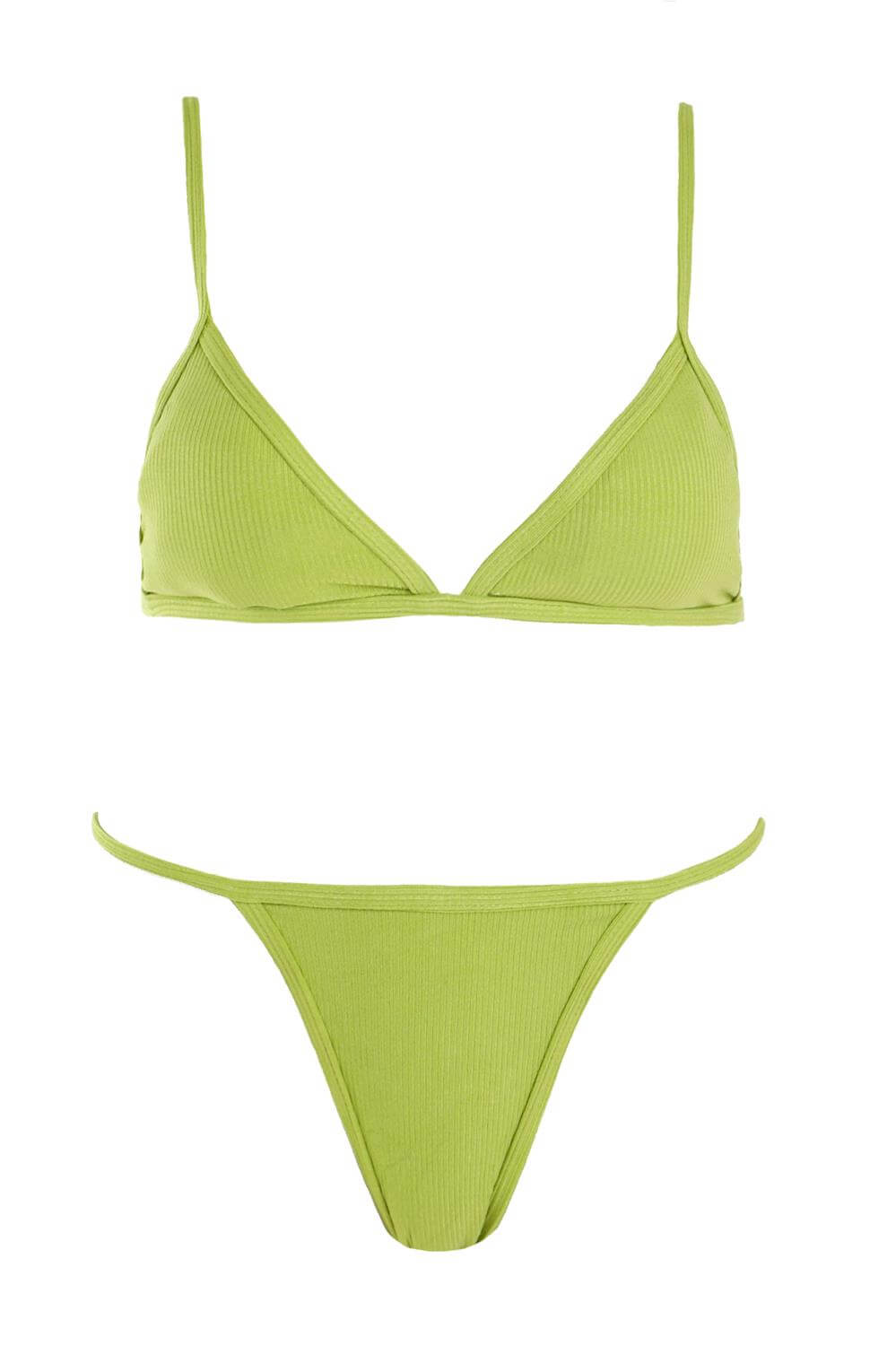 GIGI Μαγιό Σετ Μπικίνι Ριπ - Λαχανί