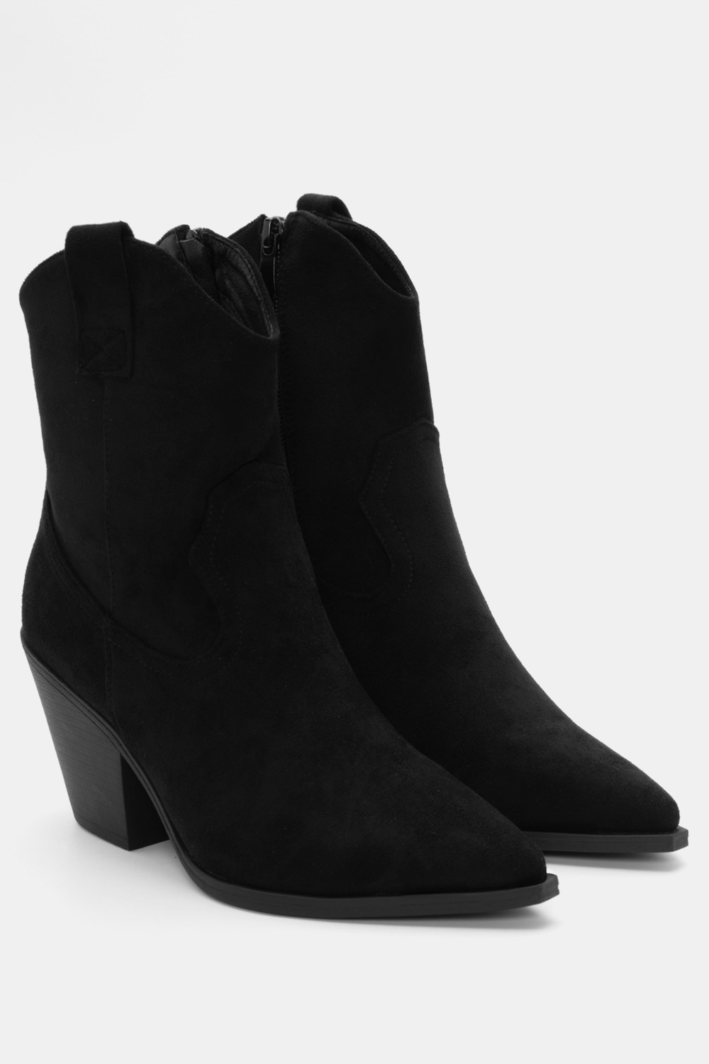 Μποτάκια Cowboy Μυτερά - Μαύρο