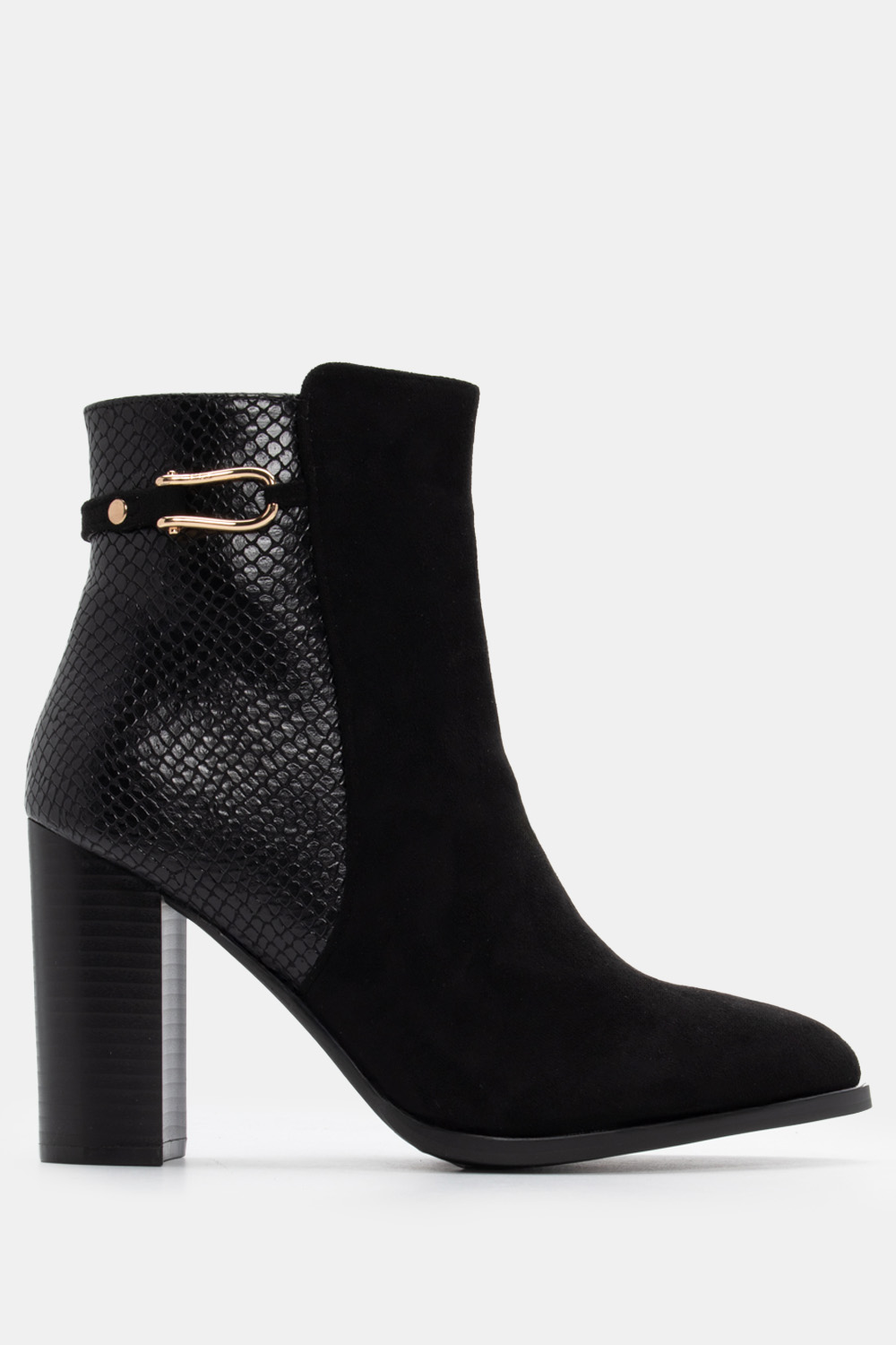 Μποτάκια με Snake Print Λεπτομέρεια & Διακοσμητικό Λουρ