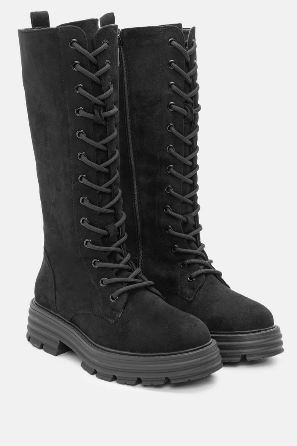Μπότες με Κορδόνια - Μαύρο
