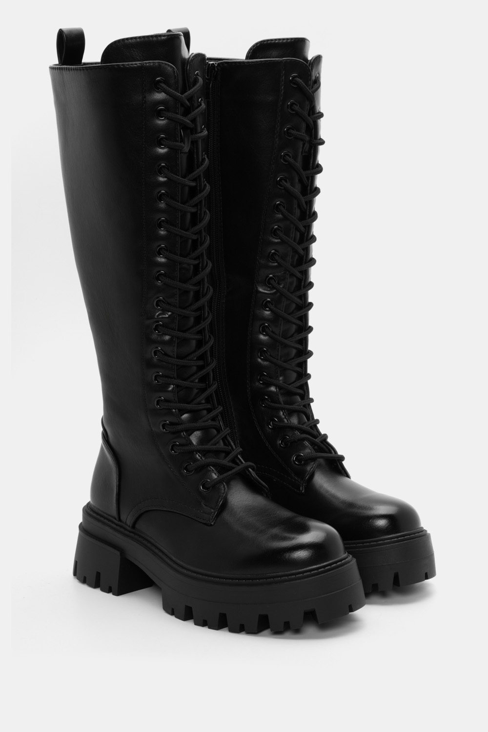 Μπότες με Κορδόνια - Μαύρο