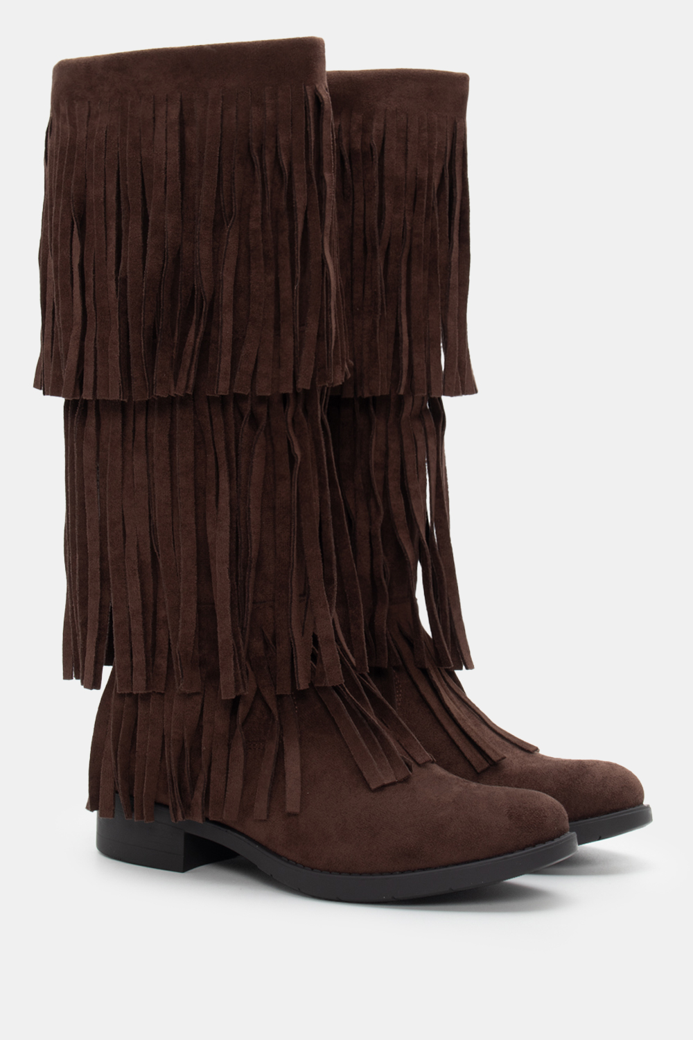 Μπότες με Κρόσσια - Καφέ