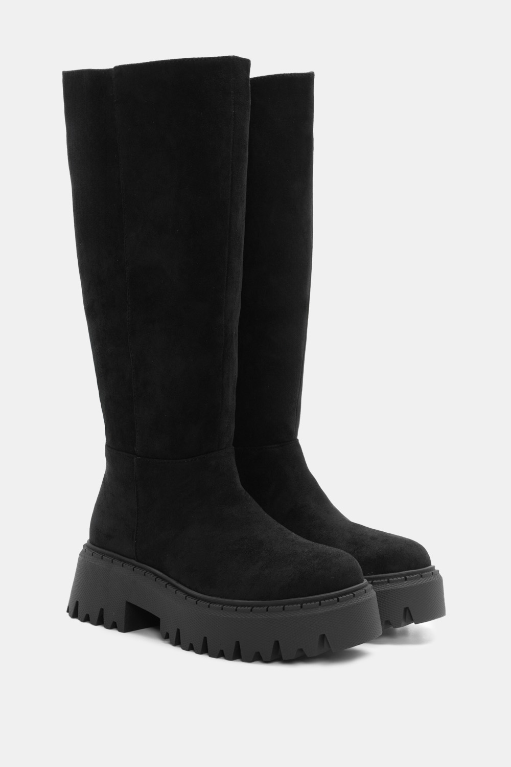 Μπότες με Τρακτερωτή Σόλα - Μαύρο