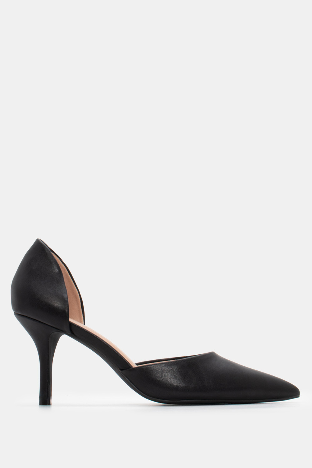 Γόβες Μυτερές με Τακούνι - Μαύρο