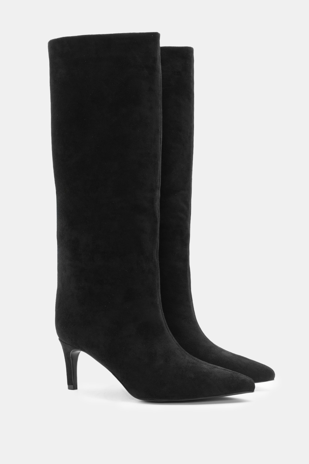 Μπότες Μυτερές Μονόχρωμες - Μαύρο