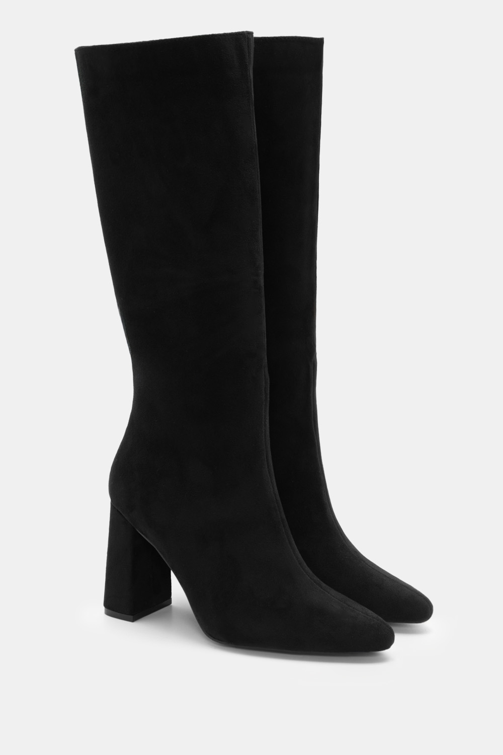 Μπότες Μυτερές Μονόχρωμες - Μαύρο