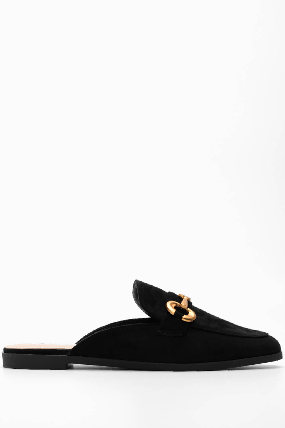 ΠΑΠΟΥΤΣΙΑ > Μοκασίνια / Loafers Mules Loafers με Διακοσμητική Αγκράφα - Μαύρο