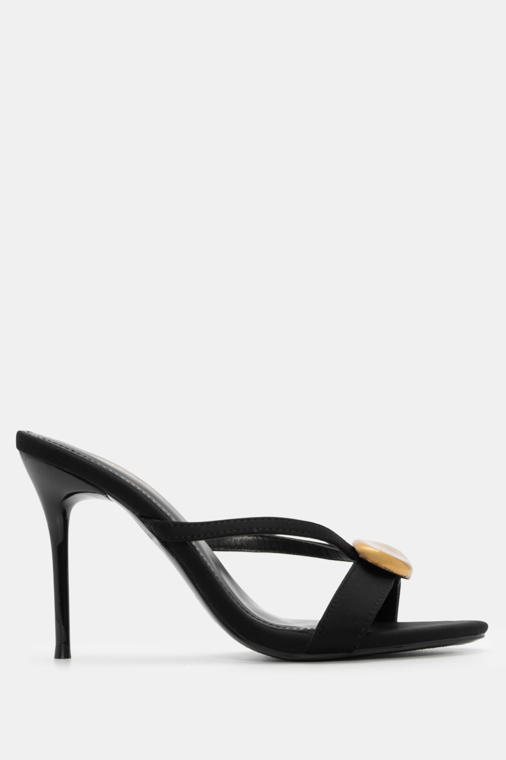 Mules με Διακοσμητική Τόκα - Μαύρο