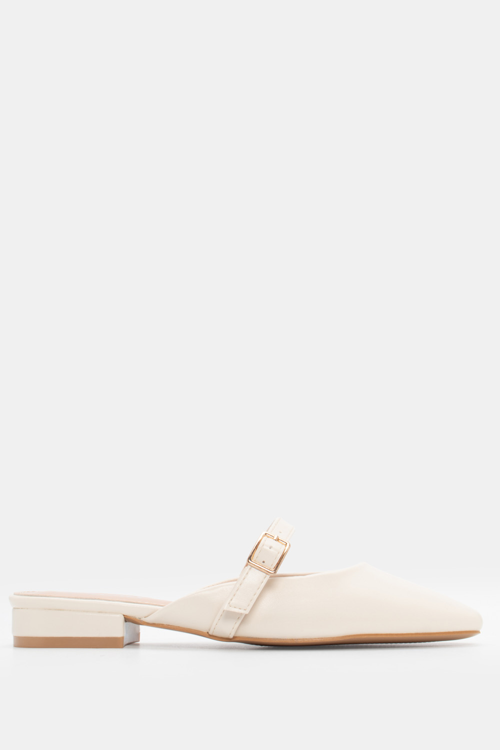 Mules με Λουράκι - Μπεζ