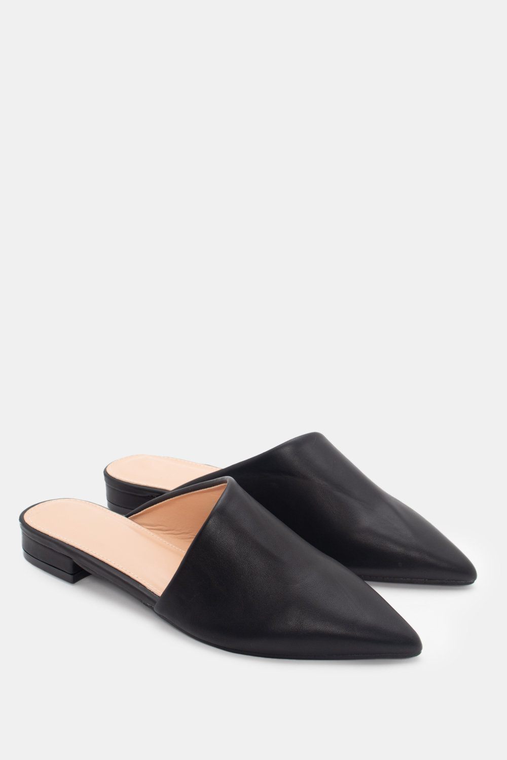 Mules Μυτερά - Μαύρο
