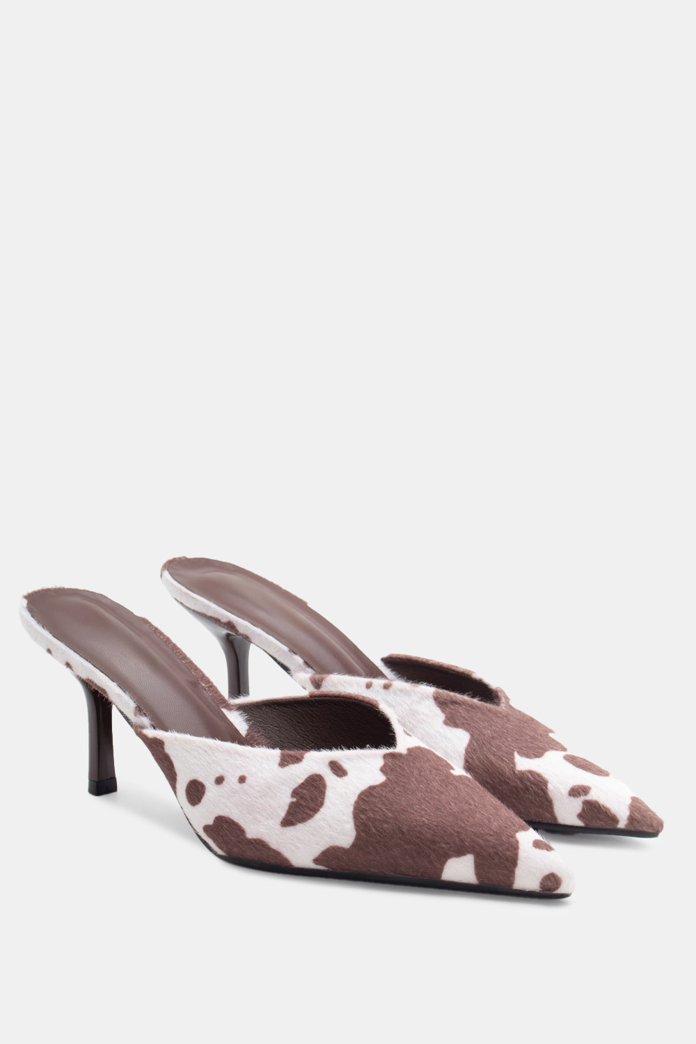 Mules Μυτερά - Καφέ