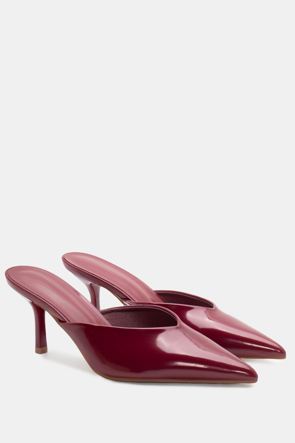 Mules Μυτερά - Μπορντό-Λουστρίνι