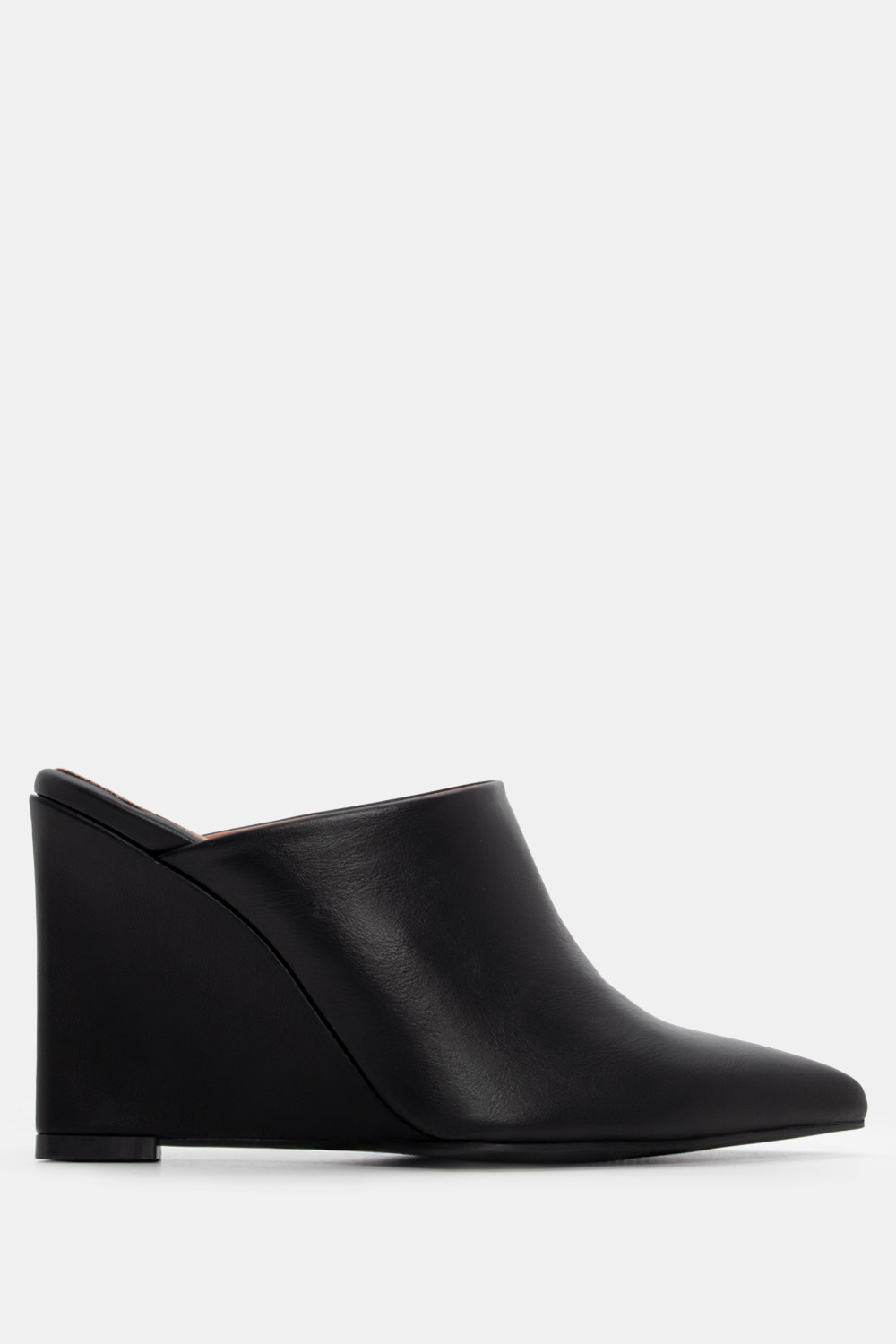 Mules Μυτερά με Πλατφόρμα - Μαύρο