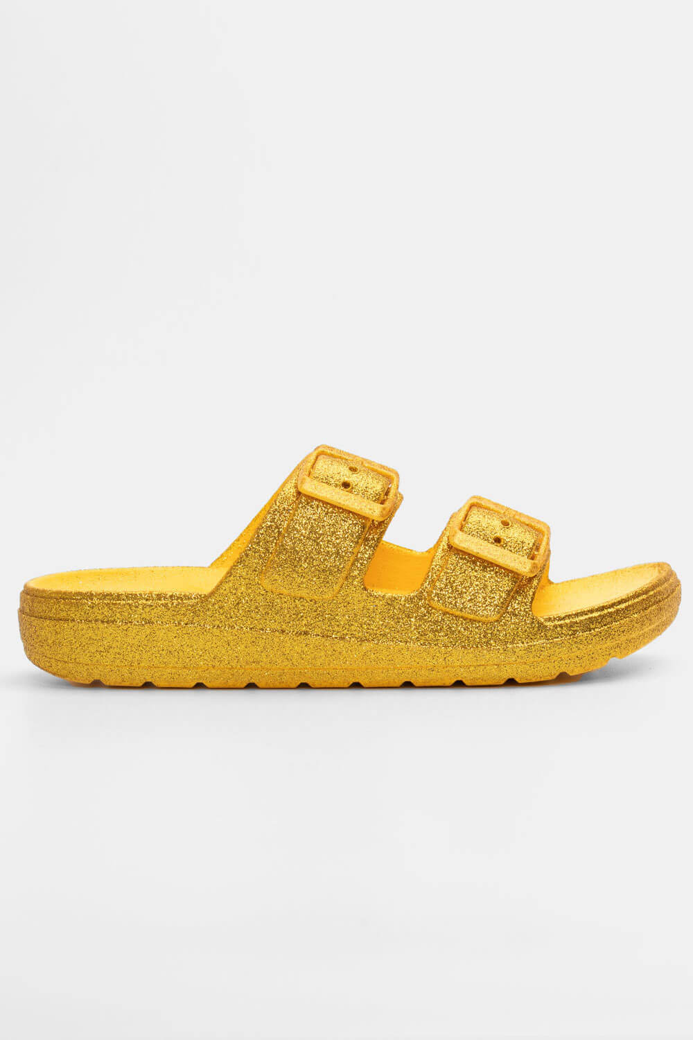 ΠΑΠΟΥΤΣΙΑ > Jelly Shoes Παντόφλες με Δύο Τόκες & Glitter - Κίτρινο