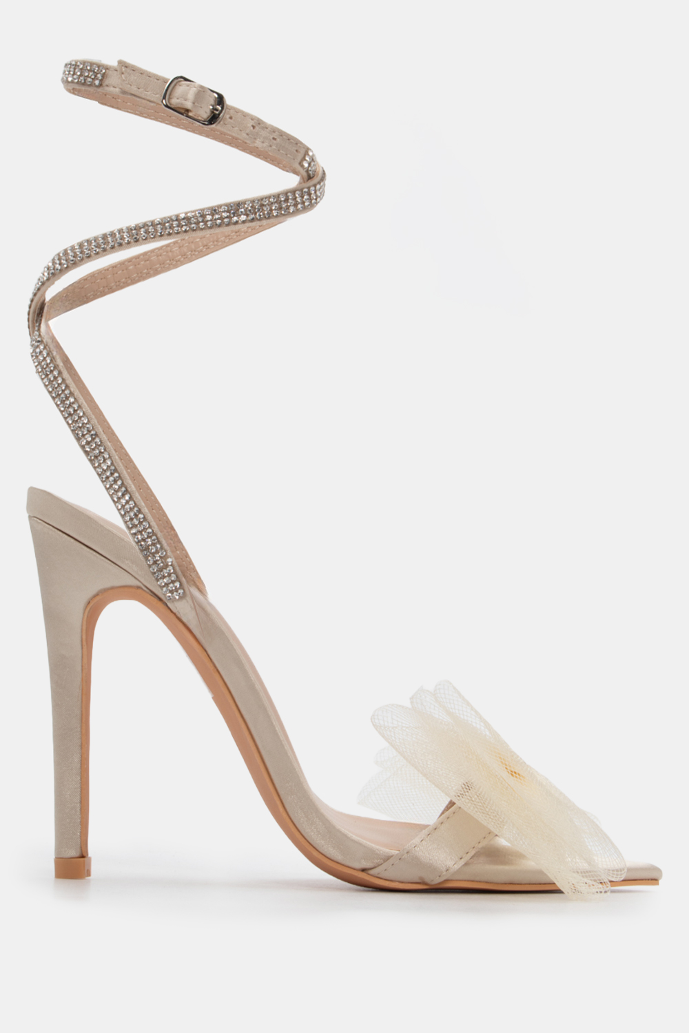 Πέδιλα με Διακοσμητικό Φιόγκο & Strass - Χρυσό