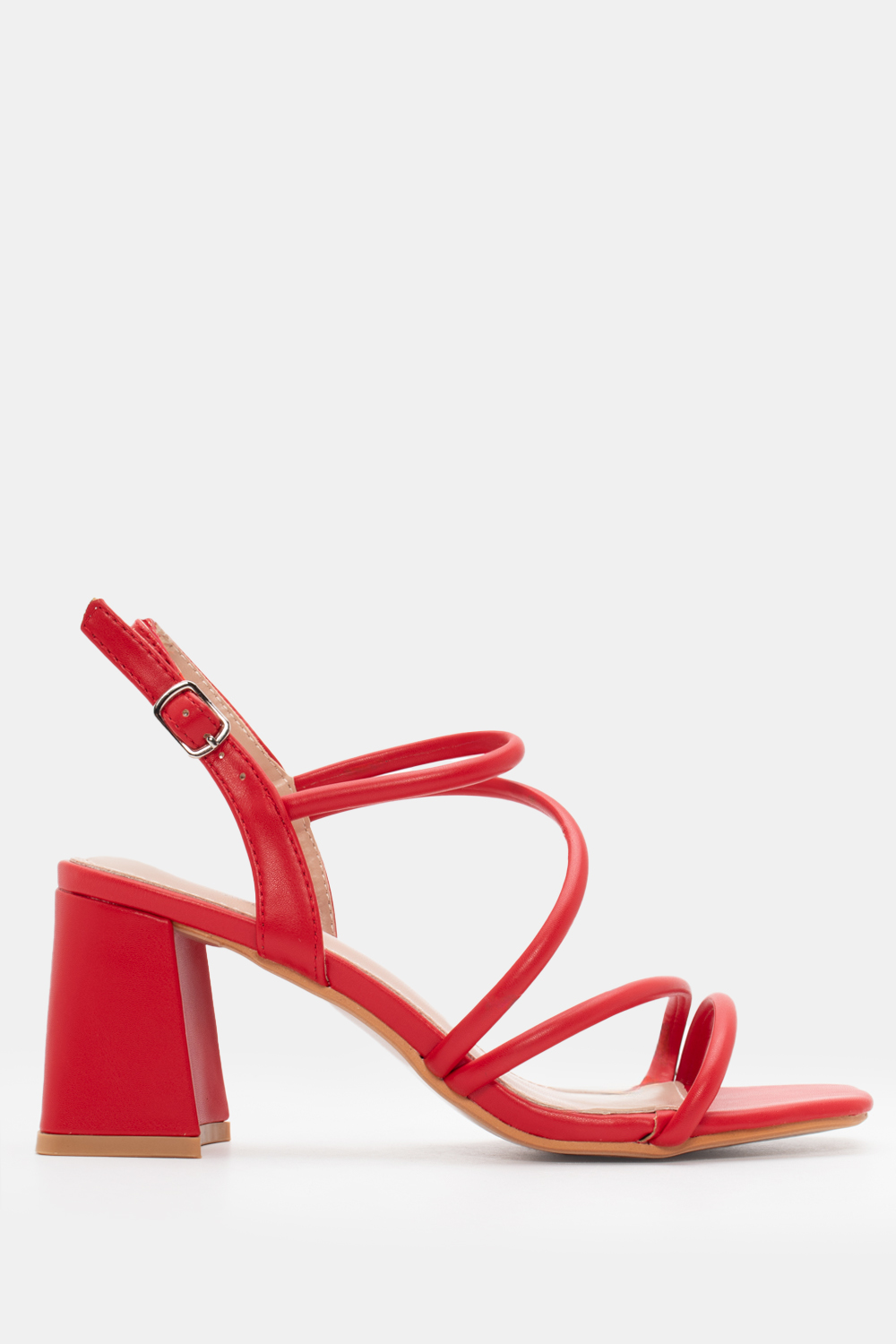 Πέδιλα με Πολλαπλά Λουράκια - Κόκκινο