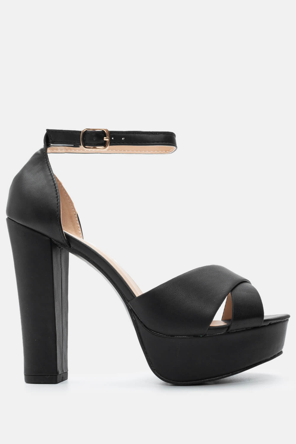 Πέδιλα Χιαστί με Μπαρέτα - Μαύρο