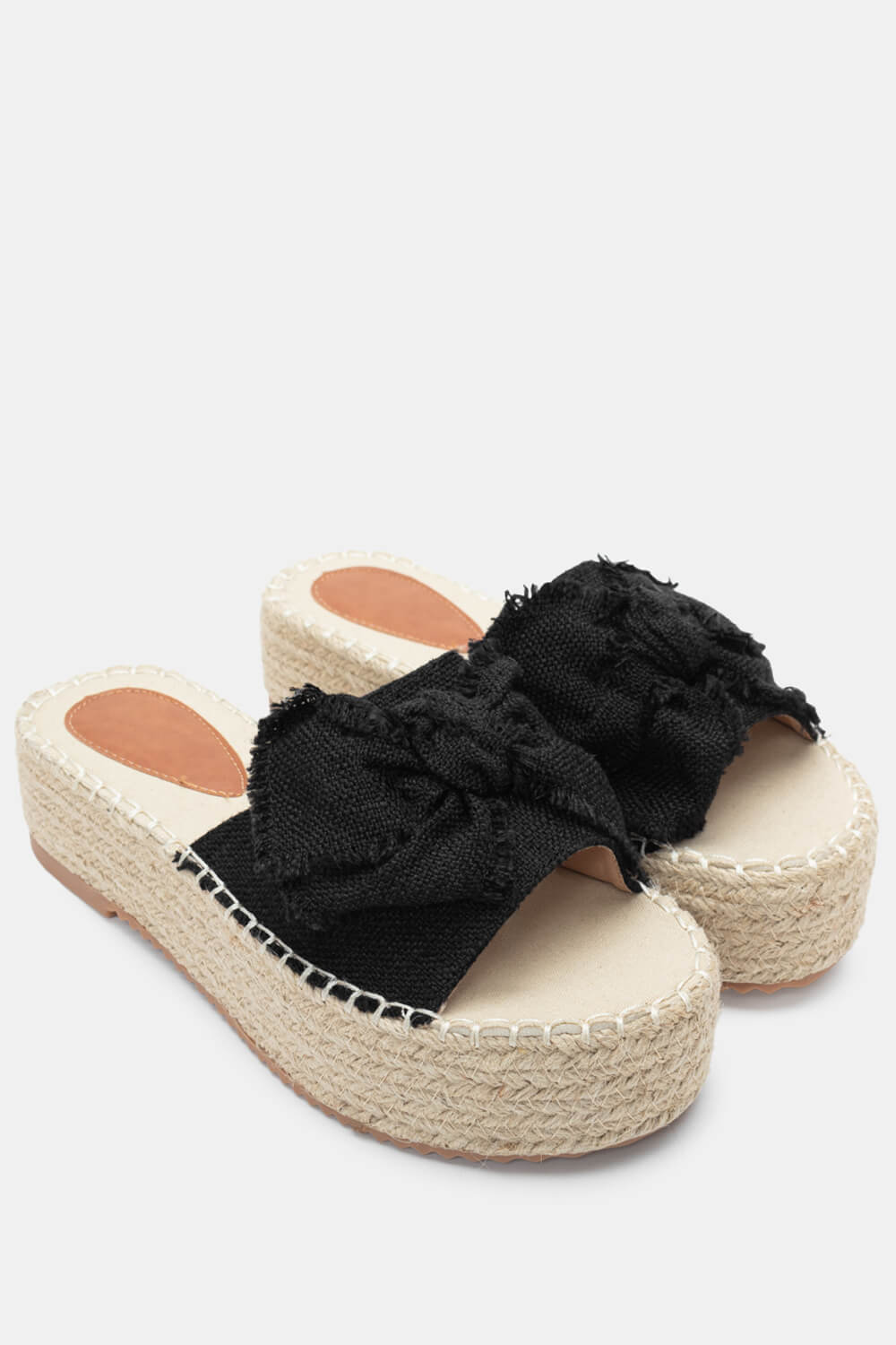 Πλατφόρμες Εσπαντρίγιες με Φιόγκο - Μαύρο