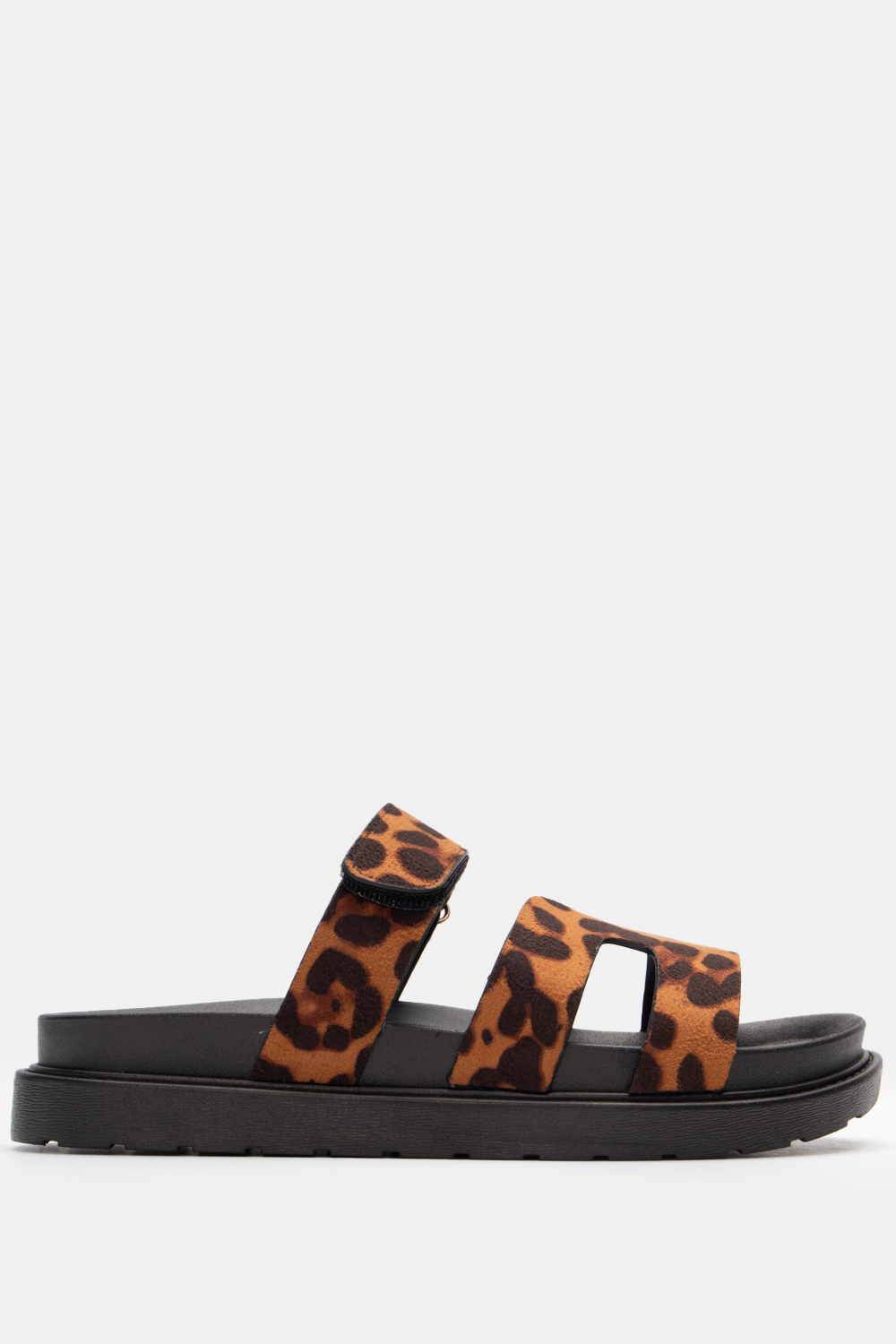 Σανδάλια Flatform με Λουράκι Scratch - Animal Print