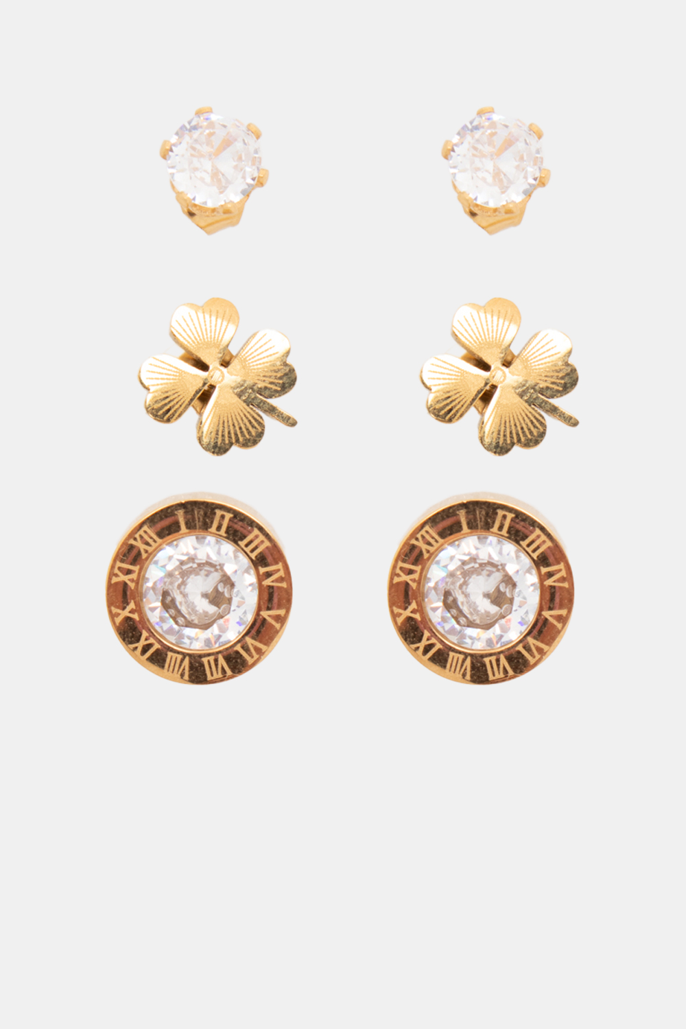 Σετ Σκουλαρίκια - Χρυσό