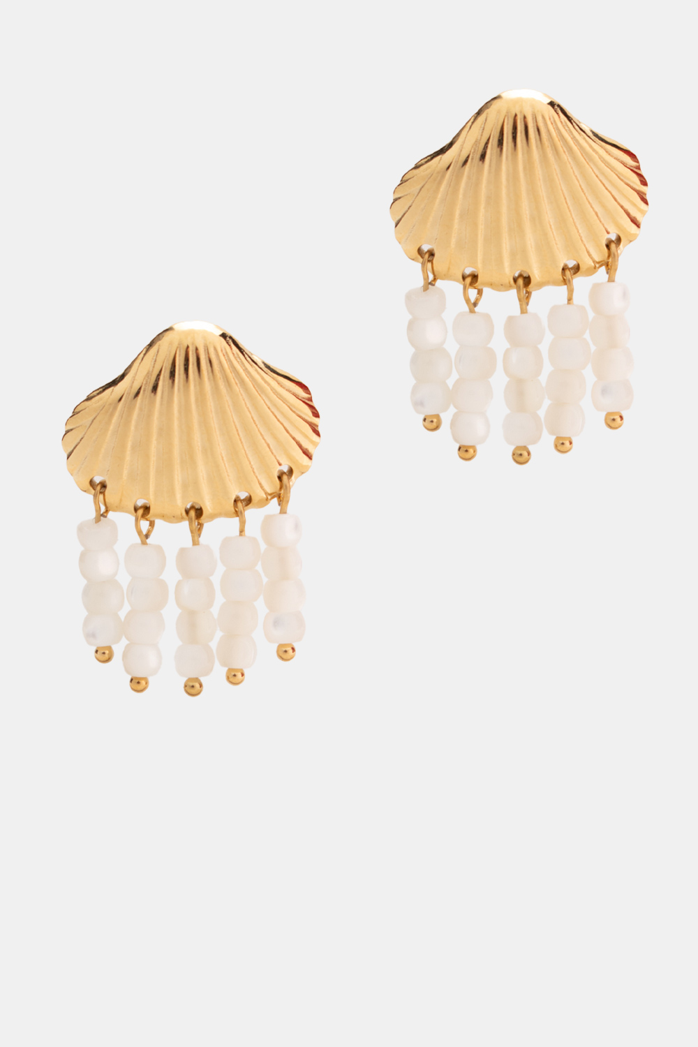 Σκουλαρίκια Κοχύλια - Χρυσό