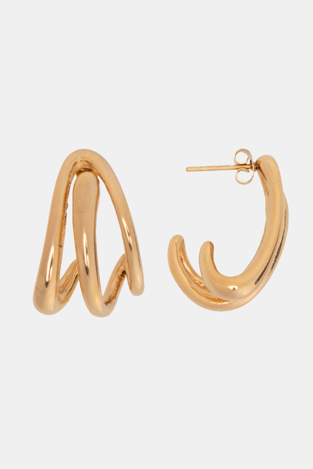 Luigi - ΣΗΜΑΝΤΙΚΟ: Σε περίπτωση διαφοράς τιμής από το κατάστημα ισχύει παντα και μόνο η τιμή του καταστήματος Σκουλαρίκια Κρίκοι - Χρυσό