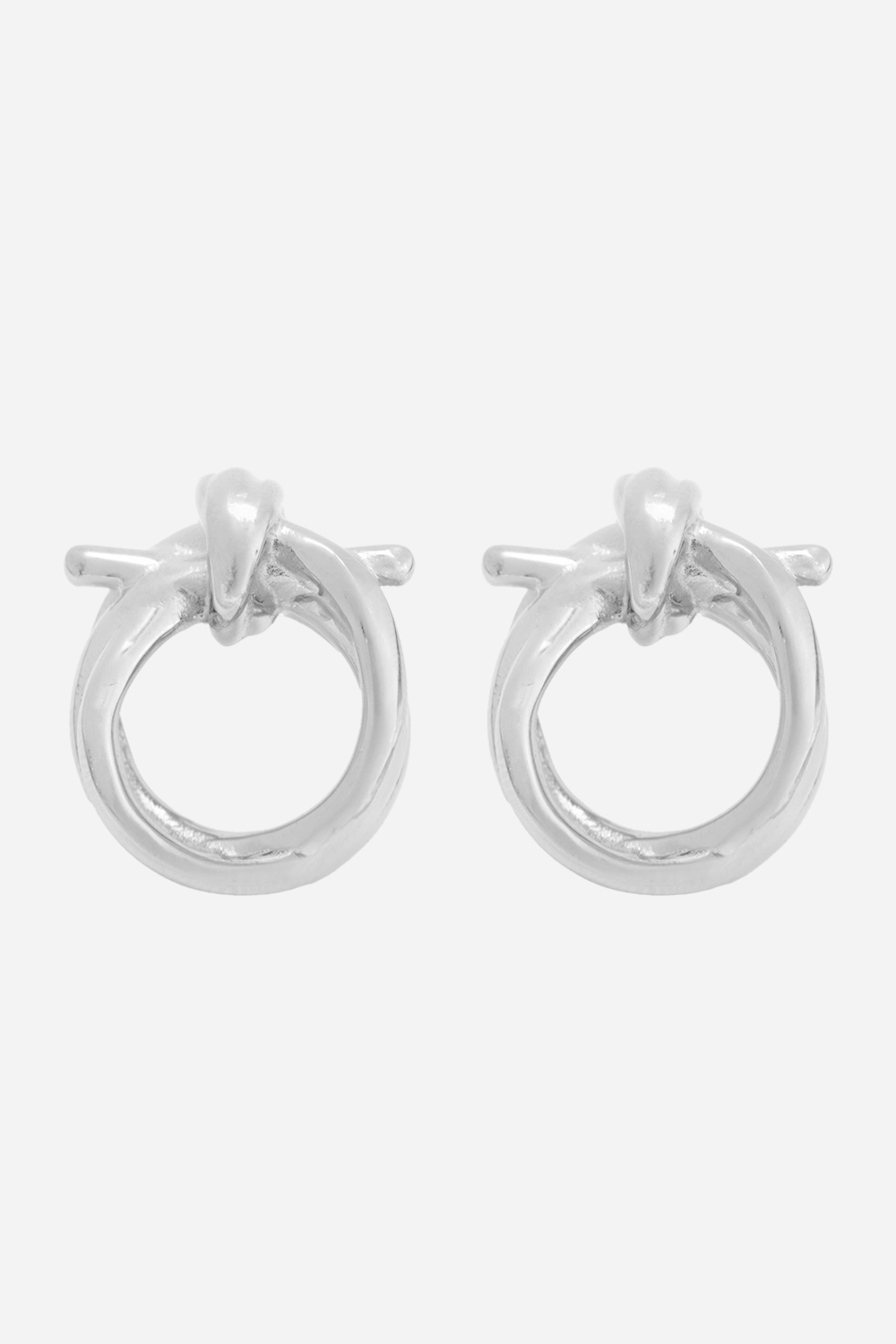Σκουλαρίκια Κρίκοι - Ασημί