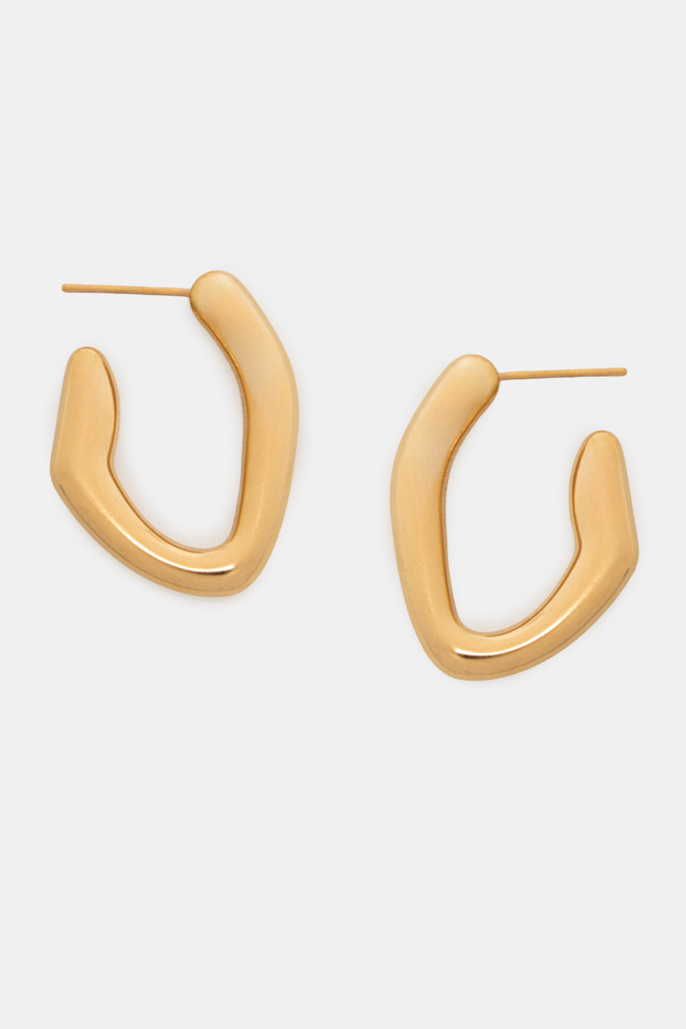 Luigi - ΣΗΜΑΝΤΙΚΟ: Σε περίπτωση διαφοράς τιμής από το κατάστημα ισχύει παντα και μόνο η τιμή του καταστήματος Σκουλαρίκια με Ασύμμετρο Σχήμα - Χρυσό