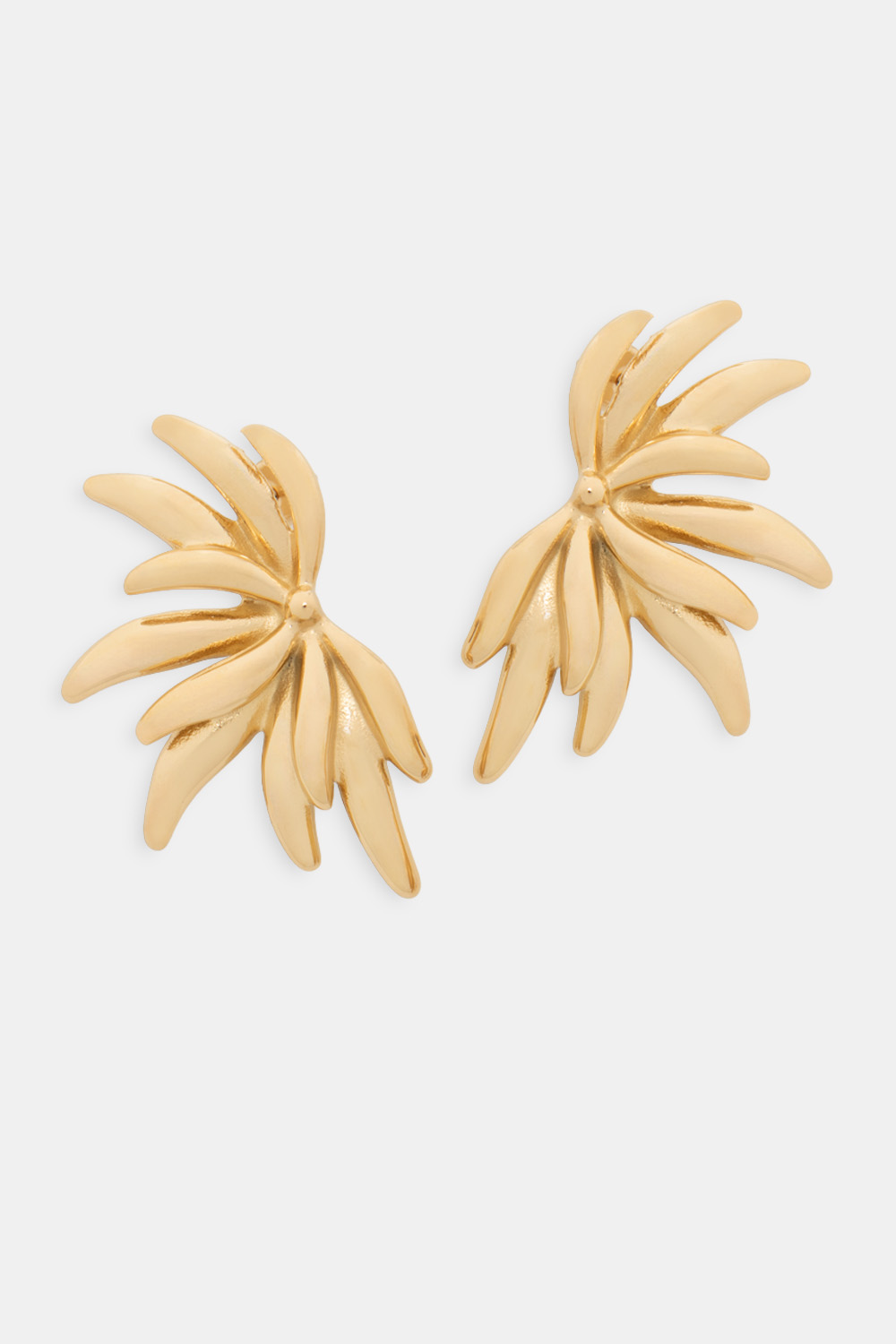 Σκουλαρίκια σε Σχήμα Λουλουδιού - Χρυσό