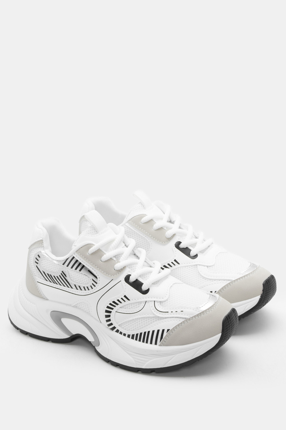 Luigi - ΣΗΜΑΝΤΙΚΟ: Σε περίπτωση διαφοράς τιμής από το κατάστημα ισχύει παντα και μόνο η τιμή του καταστήματος Sneakers Chunky με Συνδυασμό Χρωμάτων - Λευκό