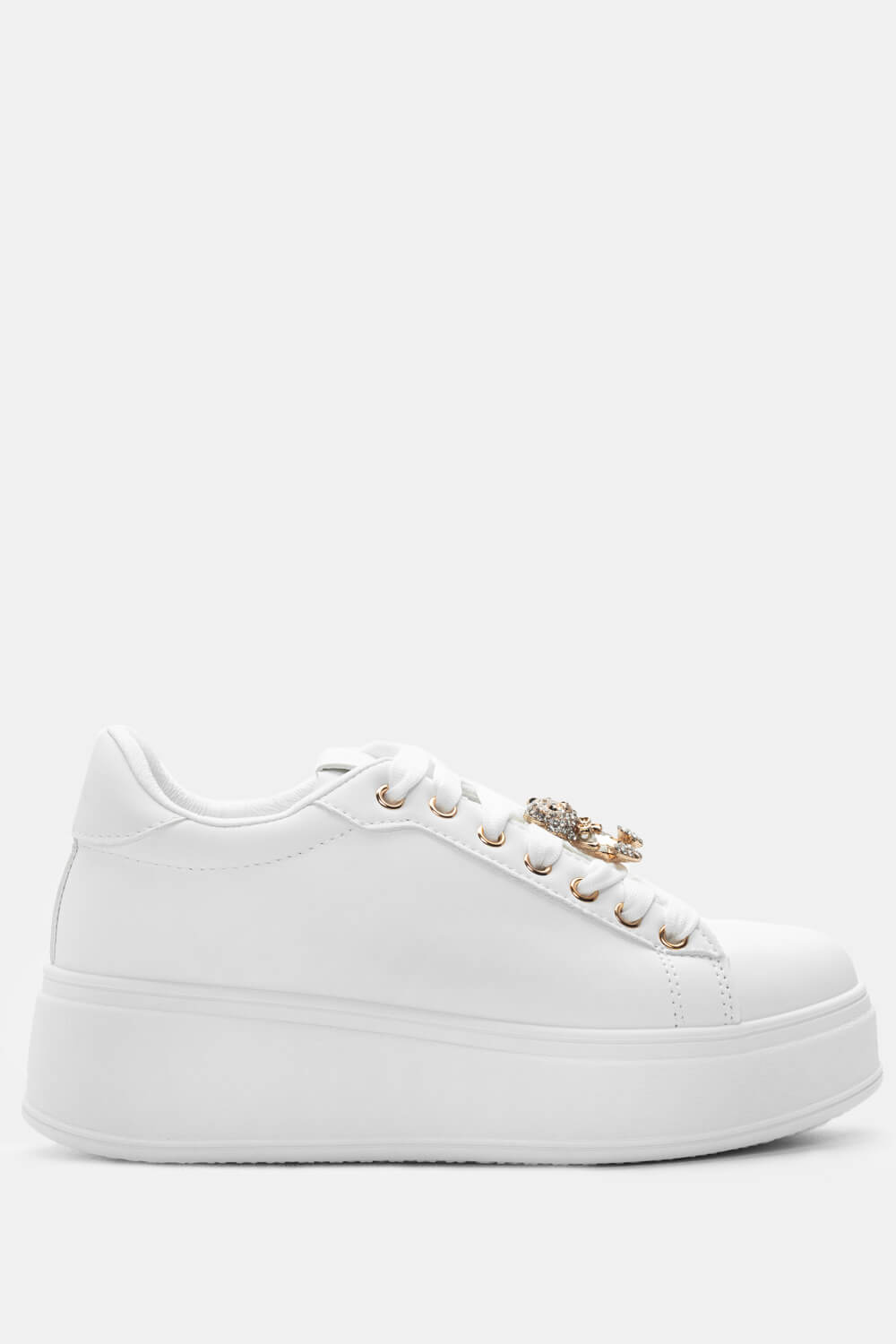 Sneakers Δίσολα με Διακοσμητικό Αρκουδάκι απο Strass - 