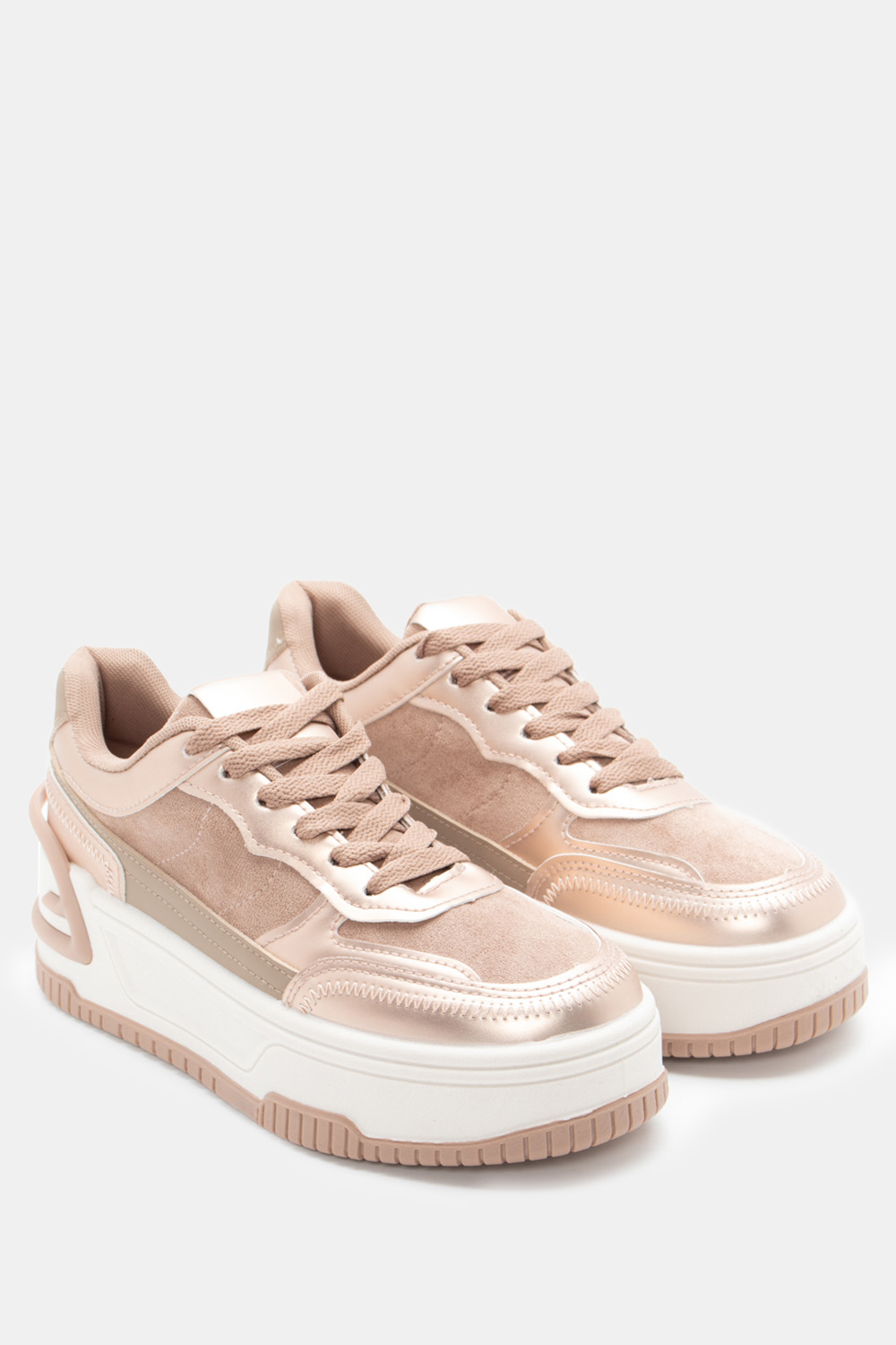 Luigi - ΣΗΜΑΝΤΙΚΟ: Σε περίπτωση διαφοράς τιμής από το κατάστημα ισχύει παντα και μόνο η τιμή του καταστήματος Sneakers Δίσολα με Συνδυασμό Χρωμάτων - Χαλκός