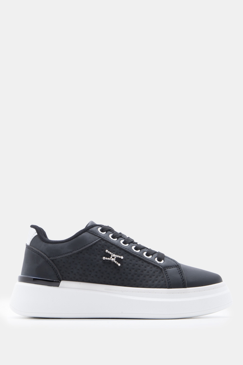Sneakers Δίσολα σε Διακοσμητικό απο Strass - Μαύρο