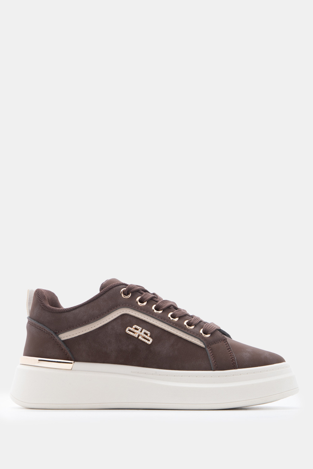 Sneakers Δίσολα σε Συνδυασμό Χρωμάτων με Διακοσμητικό -