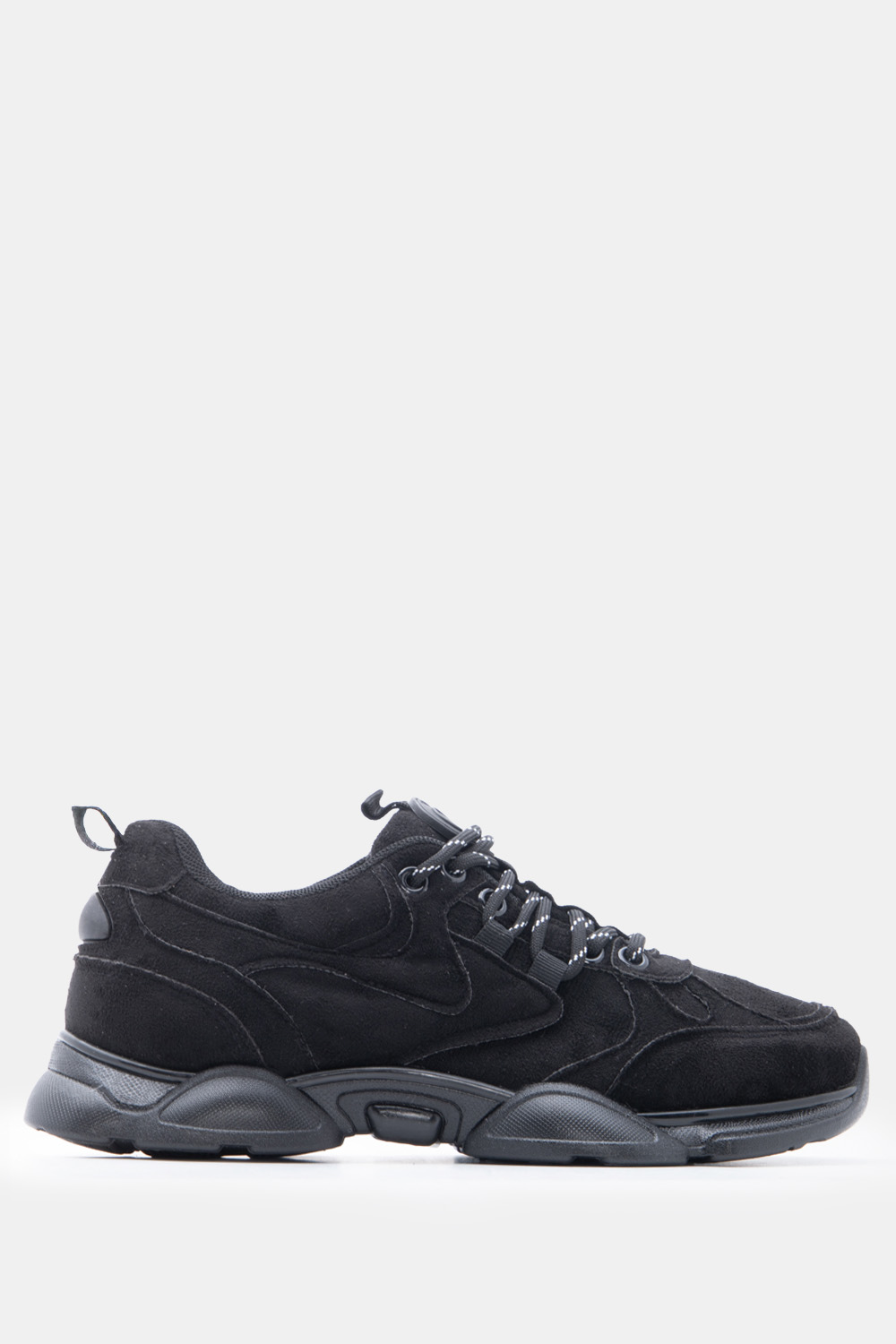 Sneakers Chunky με Κορδόνια Sport - Μαύρο