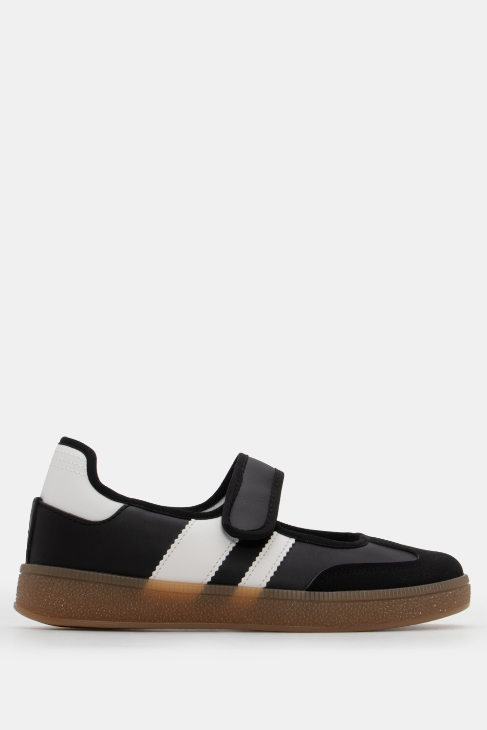 Sneakers Μπαλαρίνες με Λουράκι Sctrach - Μαύρο