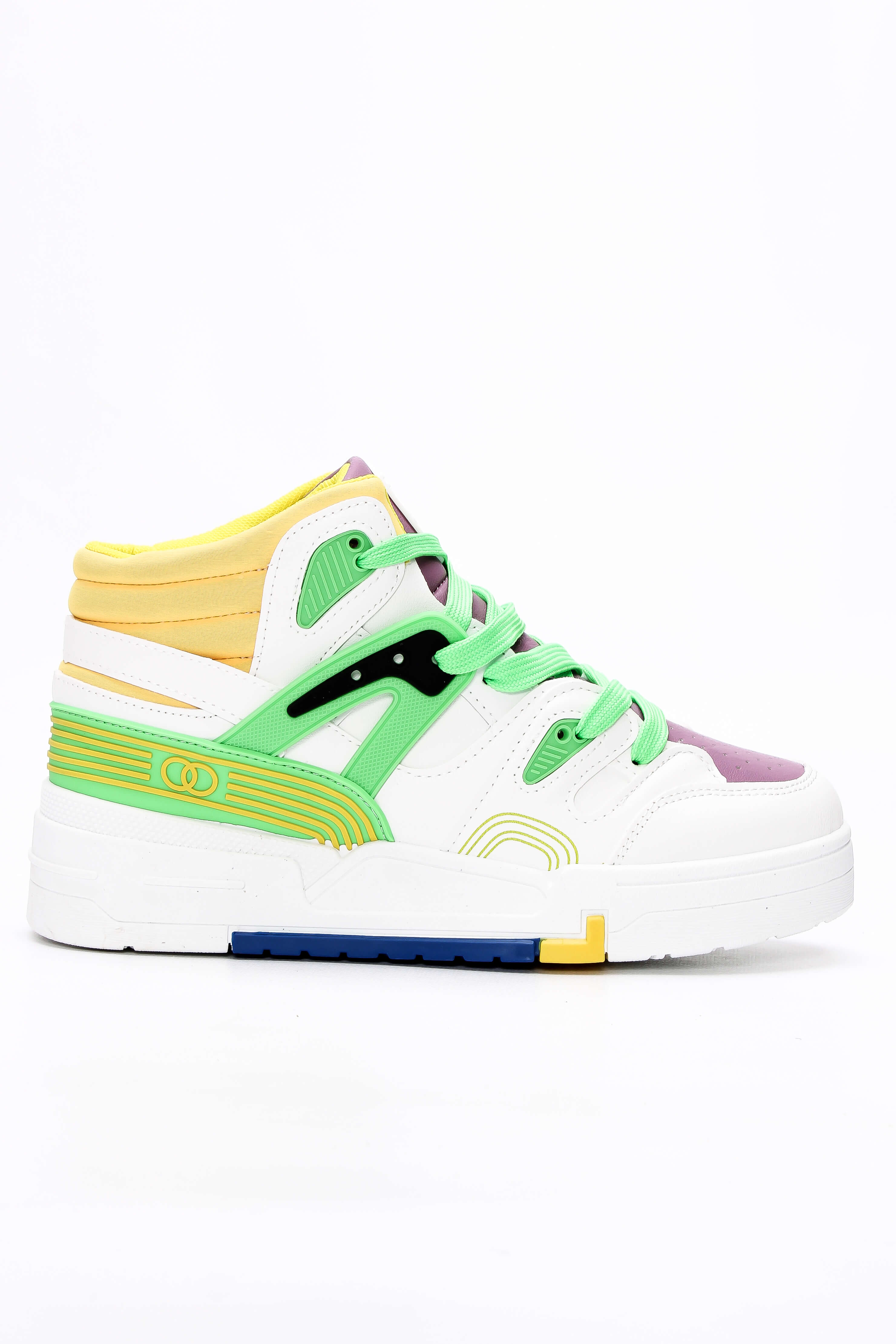 Sneakers Μποτάκια σε Συνδυασμό Χρωμάτων - Πράσινο 60849