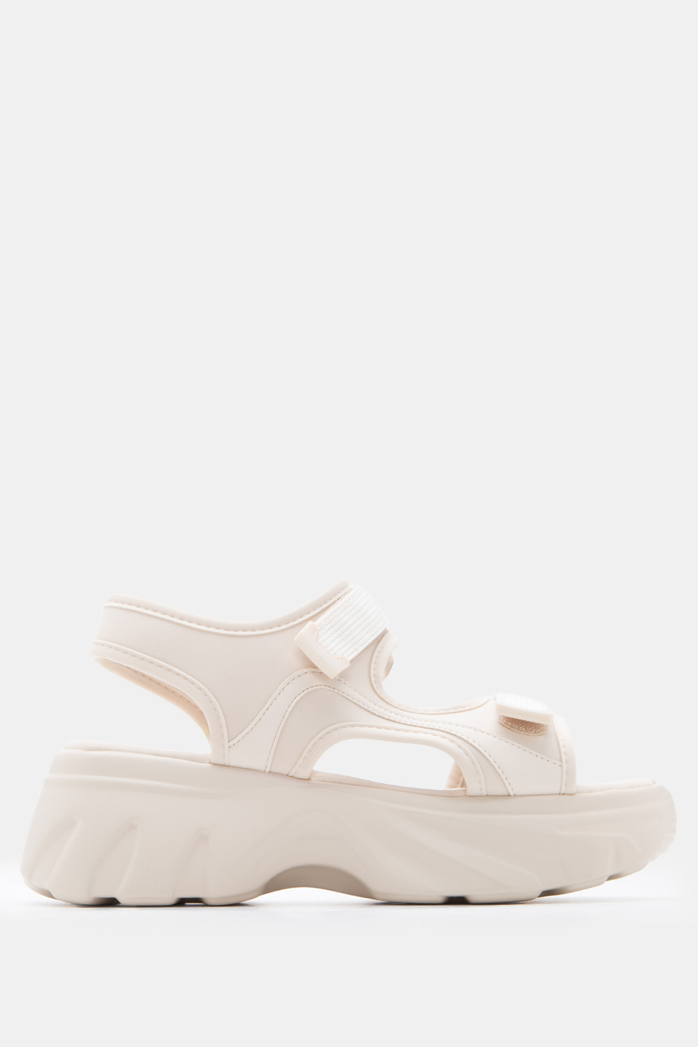 Sneakers Sandals με Λουράκια Scratch - Κρεμ