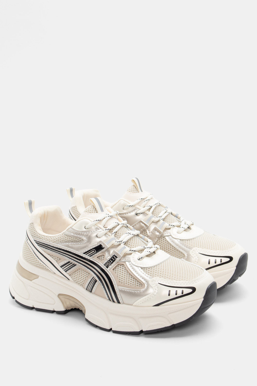 Sneakers σε Συνδυασμό Χρωμάτων - Χρυσό